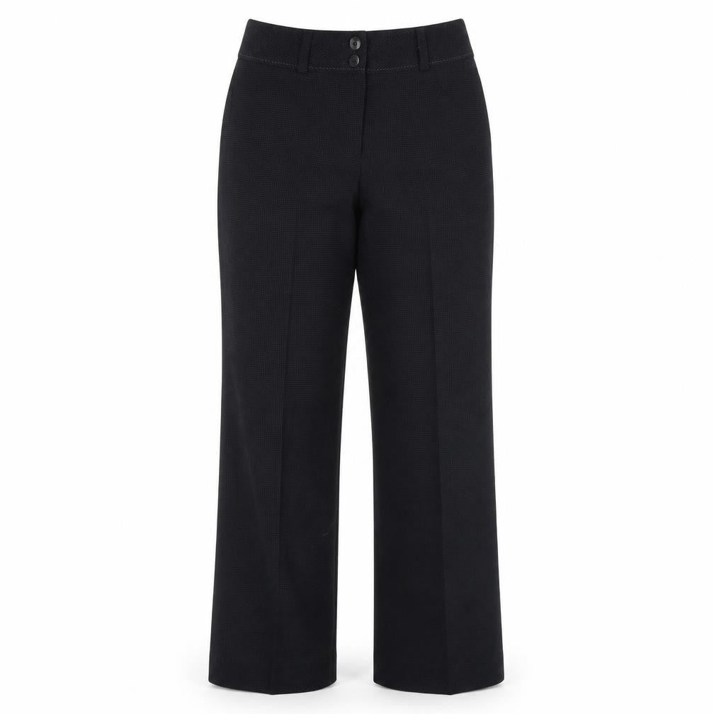 AMARANTO Womens Black Polka Dot  Trousers  Size 12 L31 in