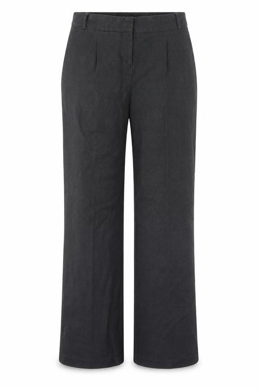 Front view of Next women’s grey trousers, size UK 8, 31-inch leg