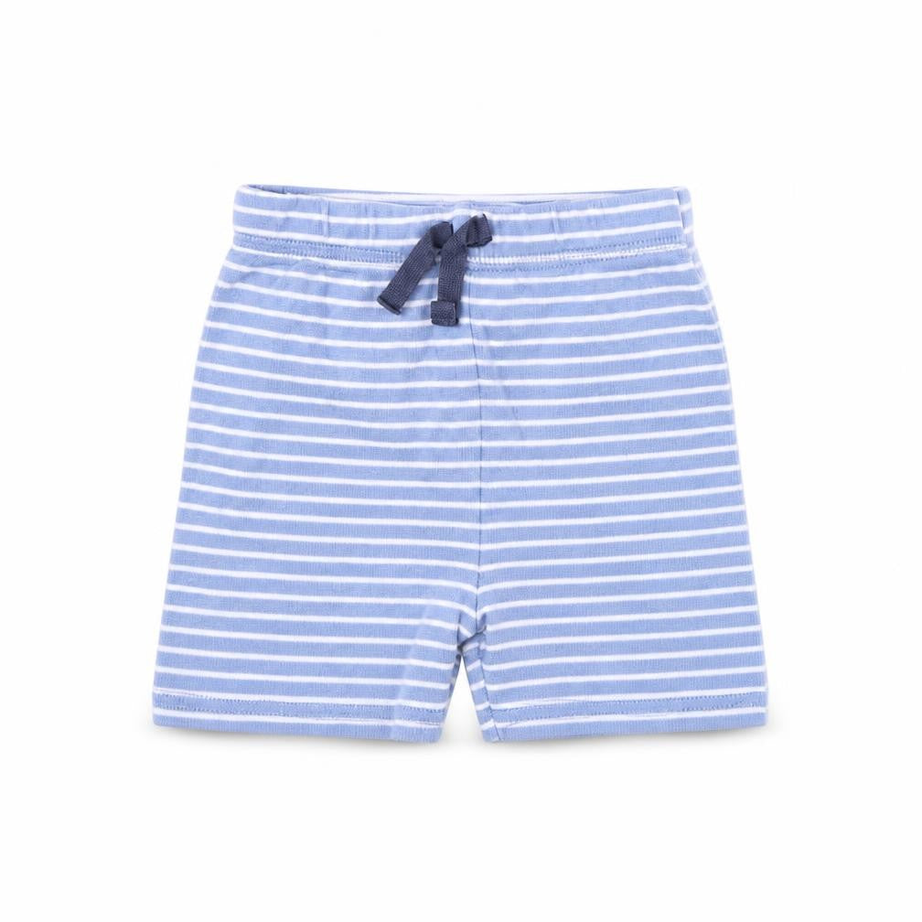 George Baby Blue Striped  Cropped Trousers Size 9 Months