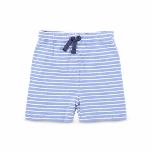 Front view of George Baby Blue Striped Cropped Trousers, size 9, Months