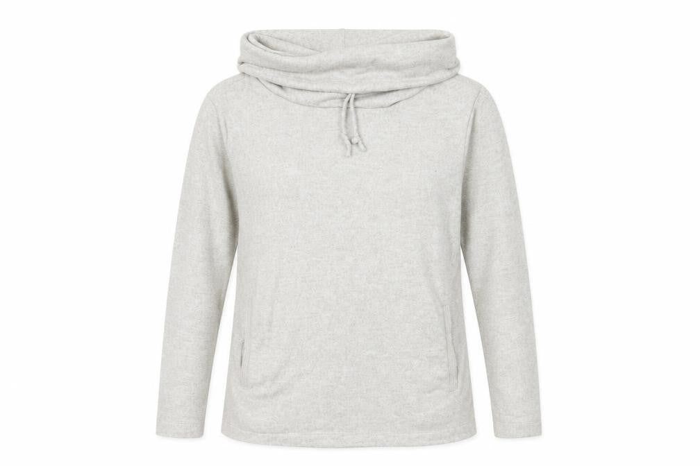 Front view of F&F women’s beige jumper, size UK 8