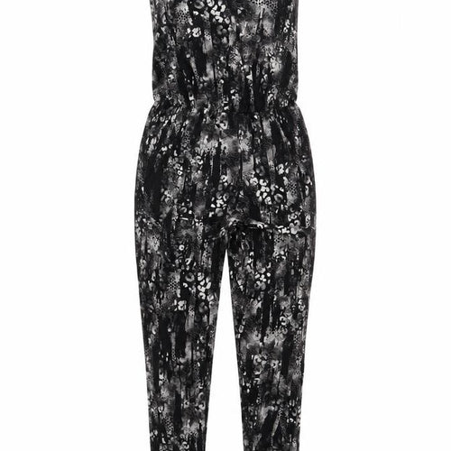 Crafted Womens Black Geometric  Jumpsuit One-Piece Size 8 L27 in