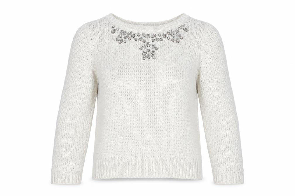George Womens White   Pullover Jumper Size 12