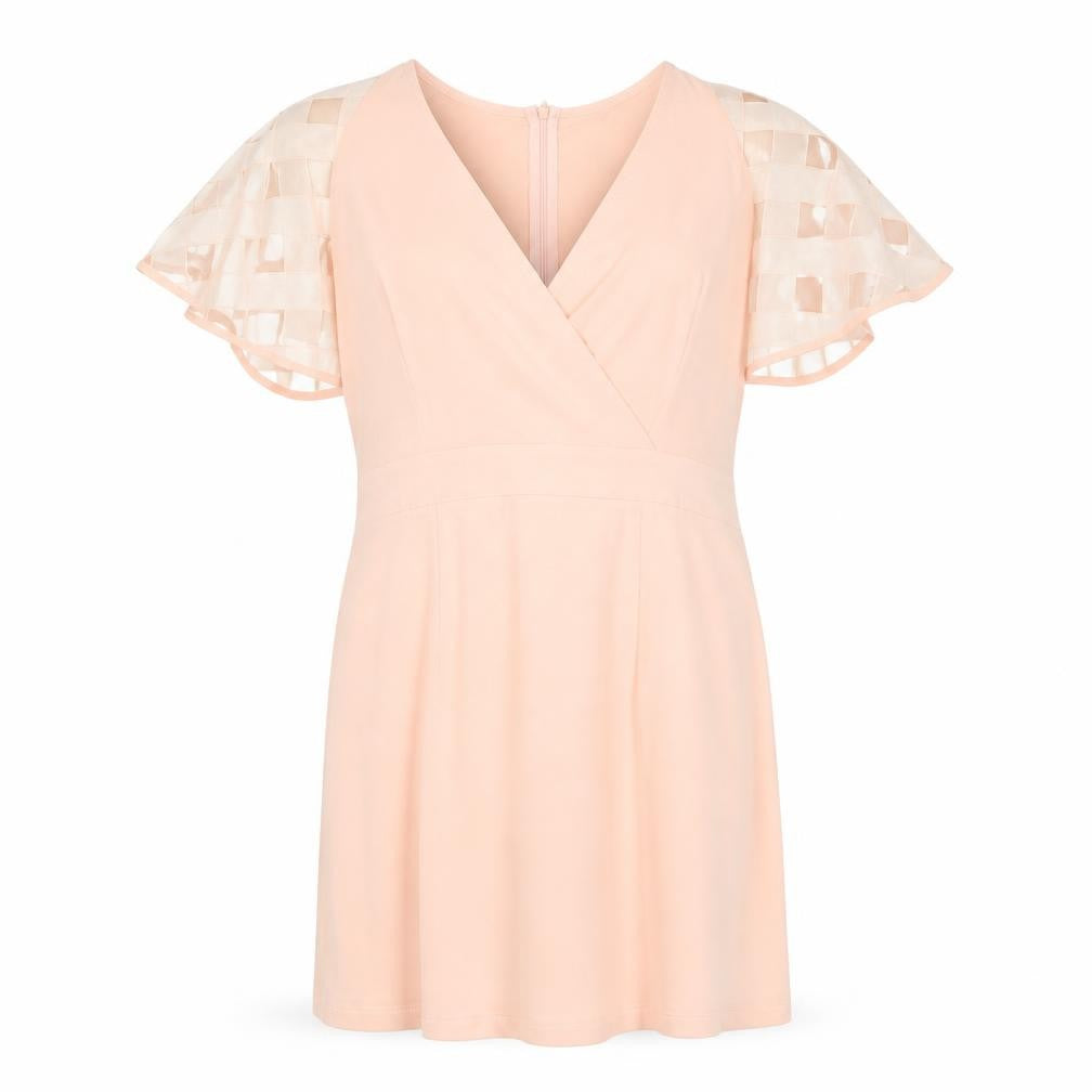 Boohoo Womens Pink   Pencil Dress  Size 14
