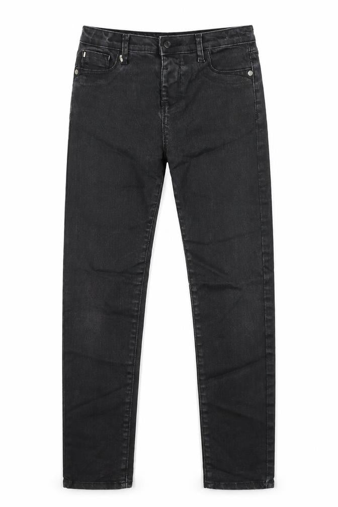 Front view of River Island girls’ grey straight jeans, size 11, years