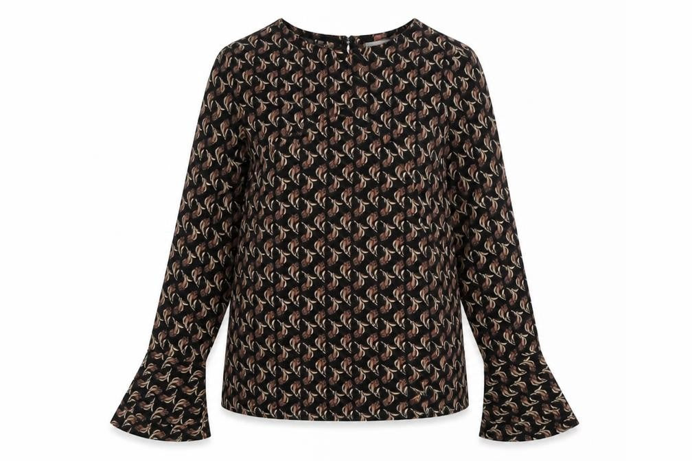 Next Womens Multicoloured Geometric  Basic Blouse Size 8