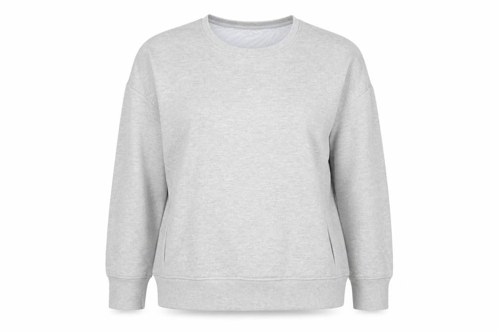 Front view of Marks & Spencer women’s grey jumper, size UK 18