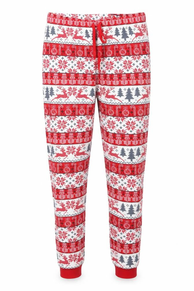 Primark Girls Red Fair Isle   Pyjama Pants Size 13-14 Years