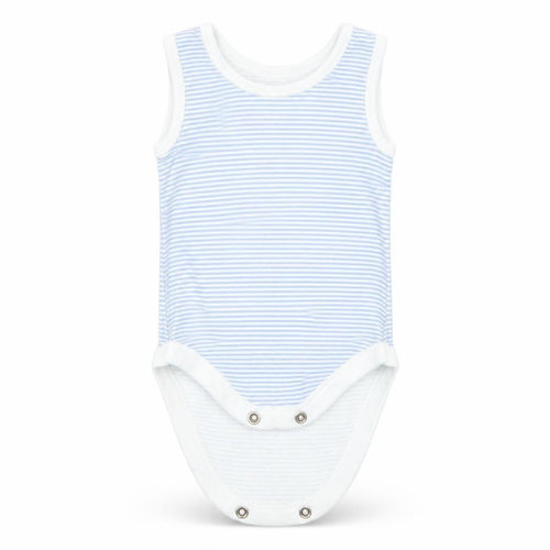 Nutmeg Boys Blue Striped  Babygrow One-Piece Size Newborn