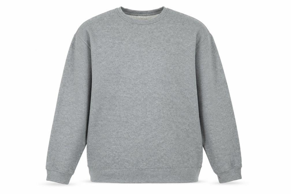 Front view of kokse men’s grey jumper, size XL