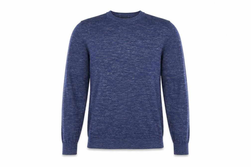 Front view of George men’s blue knit jumper, size S