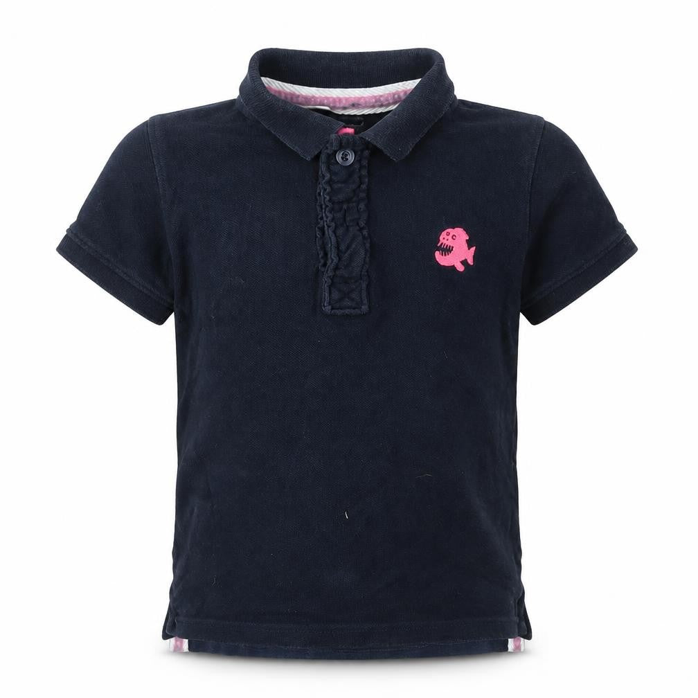 Front view of Next girls’ blue basic t-shirt, size 6, years