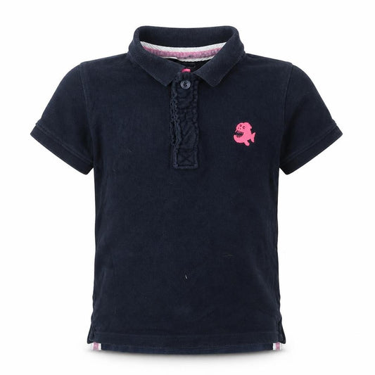 Front view of Next girls’ blue basic t-shirt, size 6, years