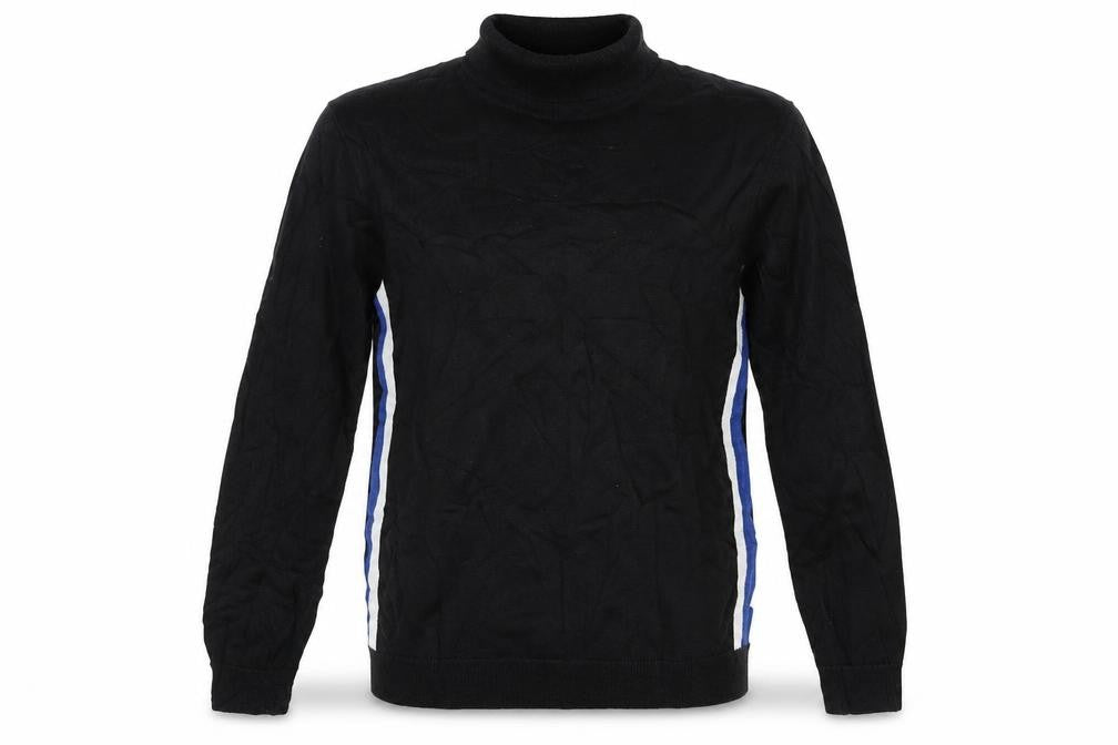 M&S Girls Black Striped  Pullover Jumper Size 11-12 Years