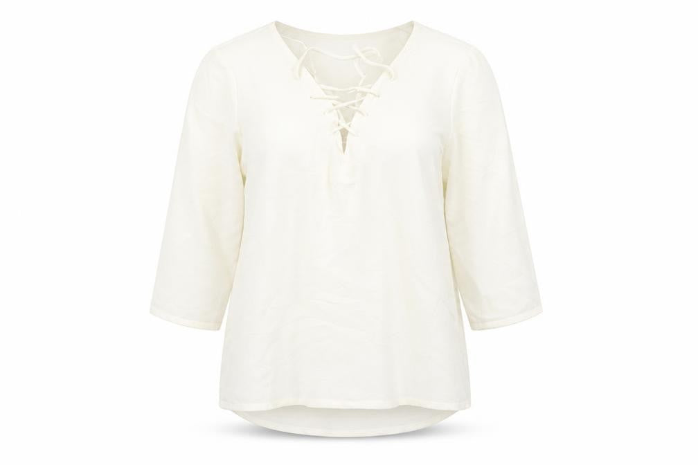 R edition Womens Beige   Basic Blouse Size 14