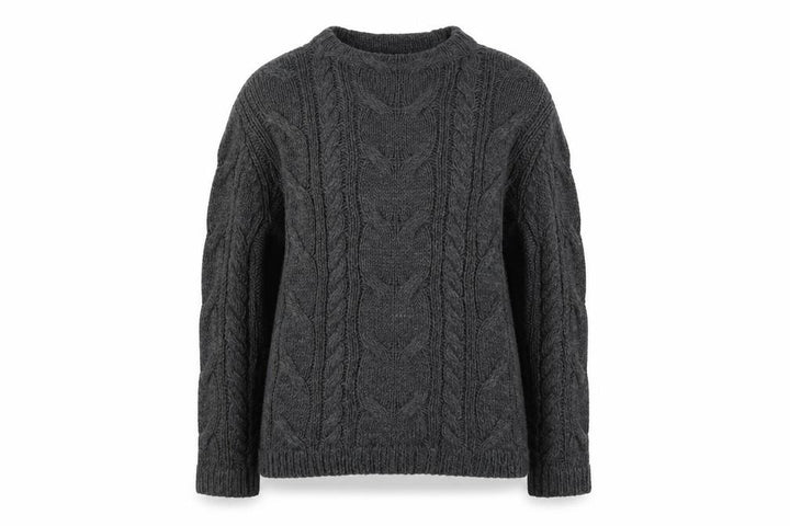 Mango Womens Grey Knit Pullover Sweatshirt Size S