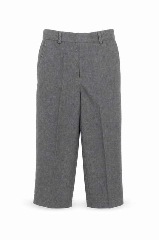 Front view of Paisely of London boys’ grey dress pants trousers, size 3-4, years
