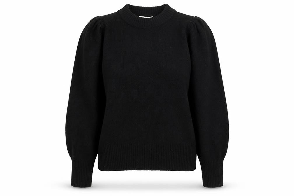Front view of H&M women’s black jumper, size M