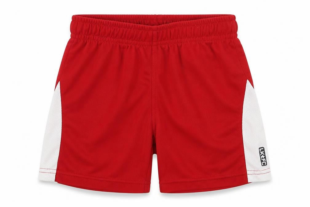LK FC Boys Red   Sweat Shorts Size 2 Years