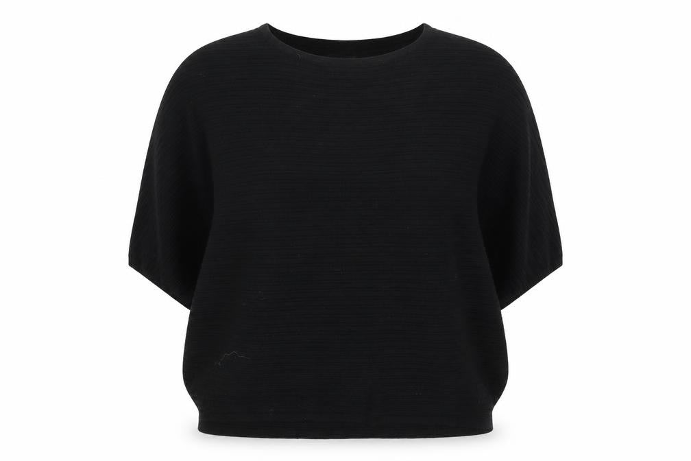 Front view of F&F women’s black jumper, size UK 14