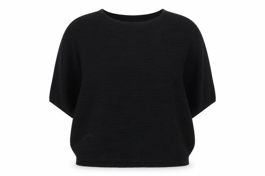 Front view of F&F women’s black jumper, size UK 14