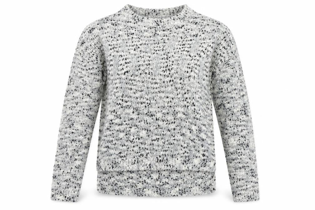 Front view of New Look women’s grey jumper, size UK 12