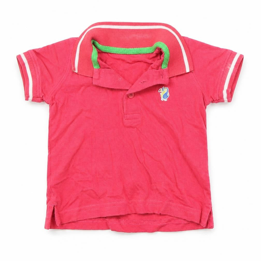 Front view of Mothercare Baby Pink Basic Blouse, size 9-12, Months