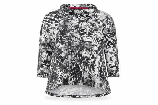 Front view of Viz A Viz women’s grey jumper, size UK 14