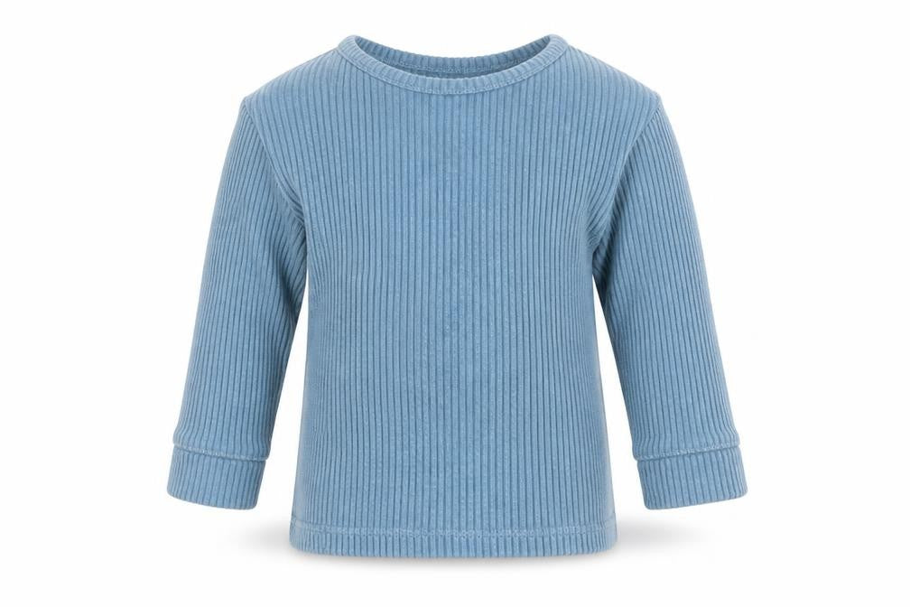 Front view of George Baby Blue Basic T-Shirt, size 6-9, Months