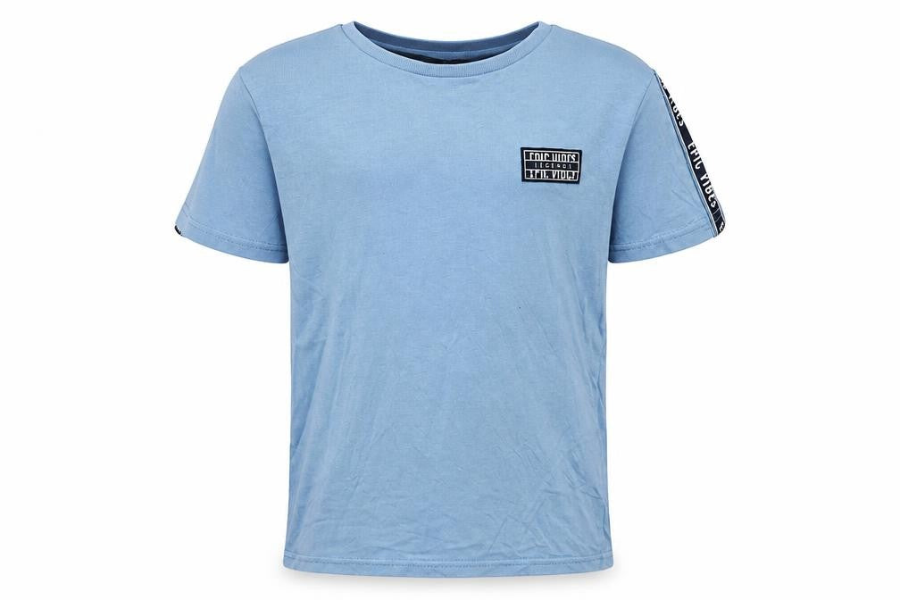 Front view of George boys’ blue basic t-shirt, size 5-6, years