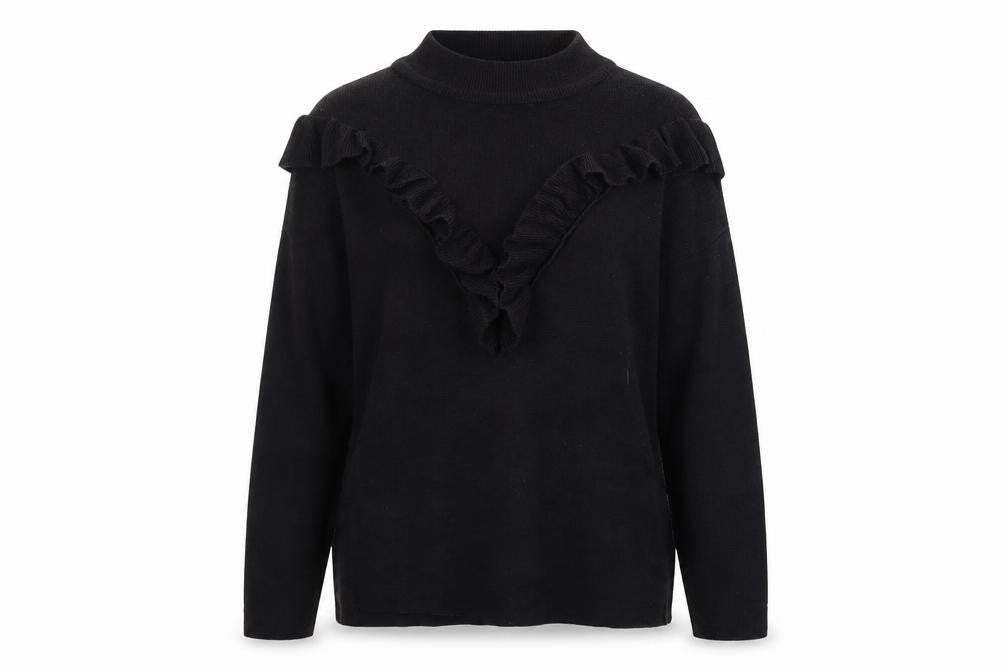 Front view of New Look women’s black jumper, size L