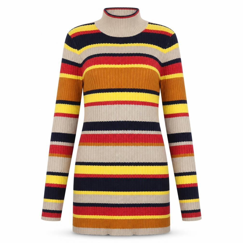 Glamorous Womens Multicoloured Striped  Pullover Jumper Size XS