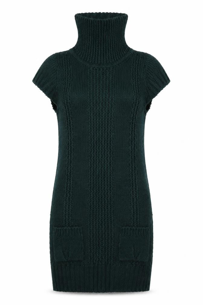 E-vie Womens Green   Jumper Dress  Size 8