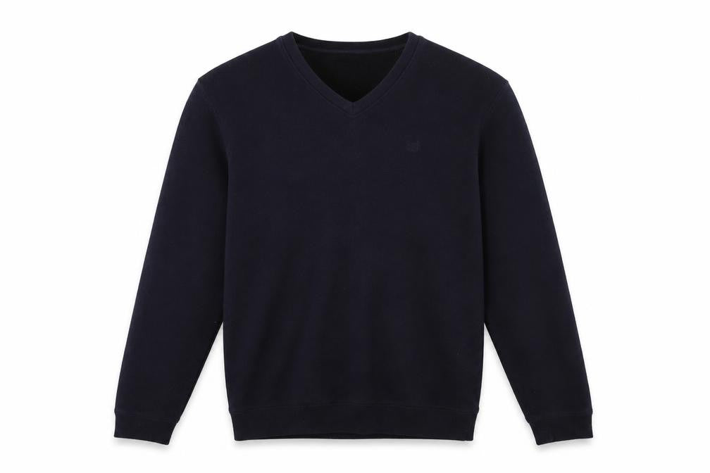 Front view of Matalan men’s blue jumper, size L