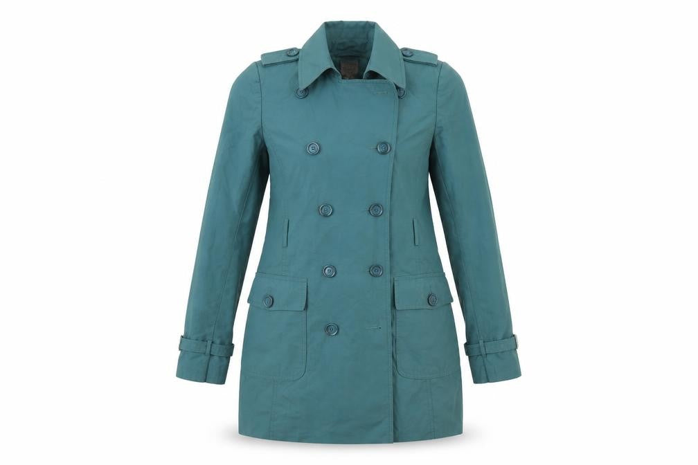 Front view of Tu women’s grey overcoat coat, size UK 10