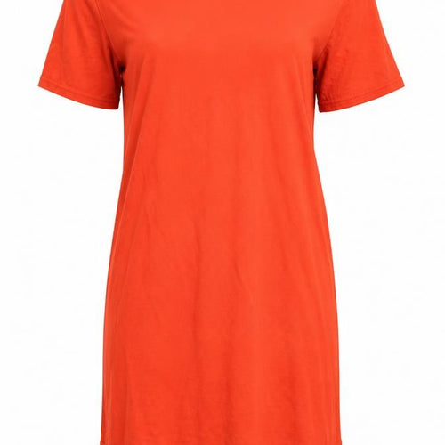 Preworn Womens Orange   T-Shirt Dress  Size 4