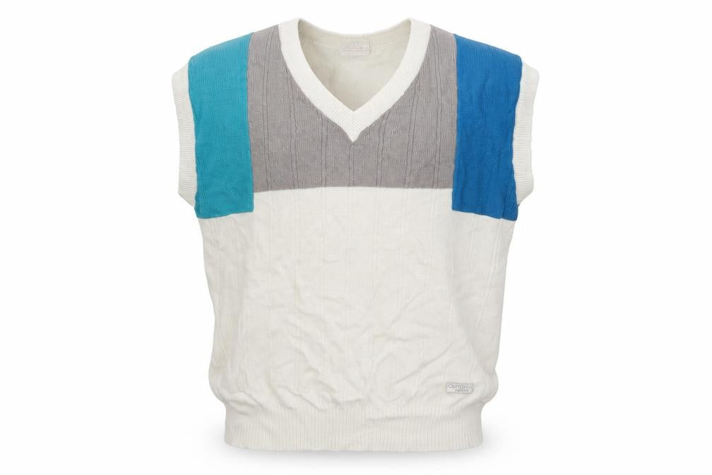 Front view of Olympus Sport men’s ivory jumper one size
