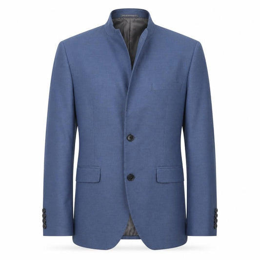 Front view of Next men’s blue jacket suit jacket, size 34