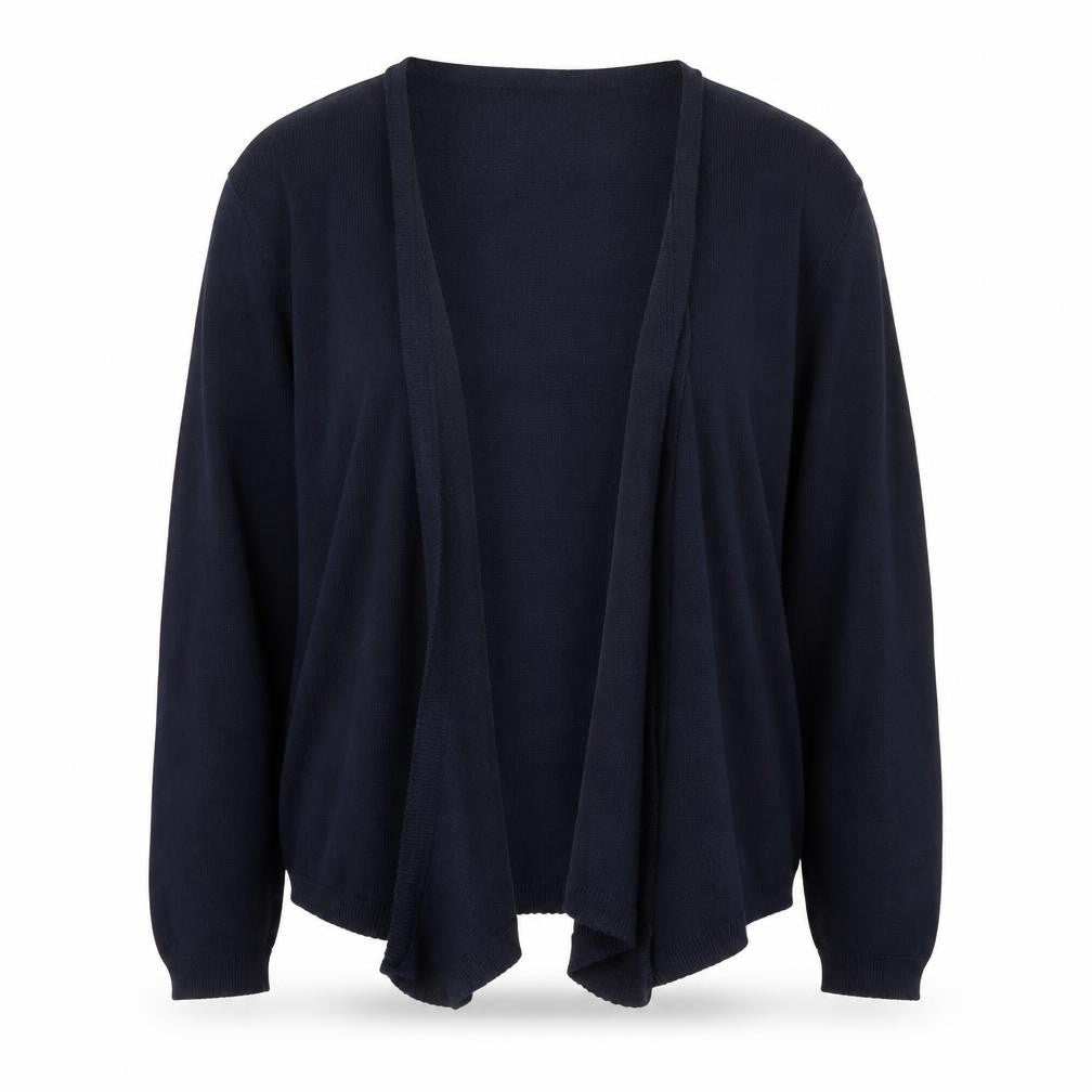 Front view of Wallis women’s blue cardigan jumper, size M