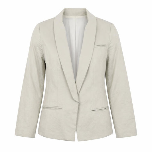 Front view of Gap women’s beige jacket, size UK 12