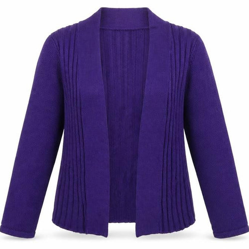 Precis Womens Purple  Knit Cardigan Jumper Size S