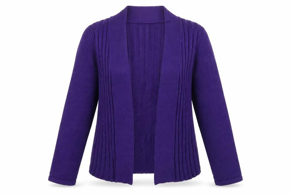 Precis Womens Purple  Knit Cardigan Jumper Size S