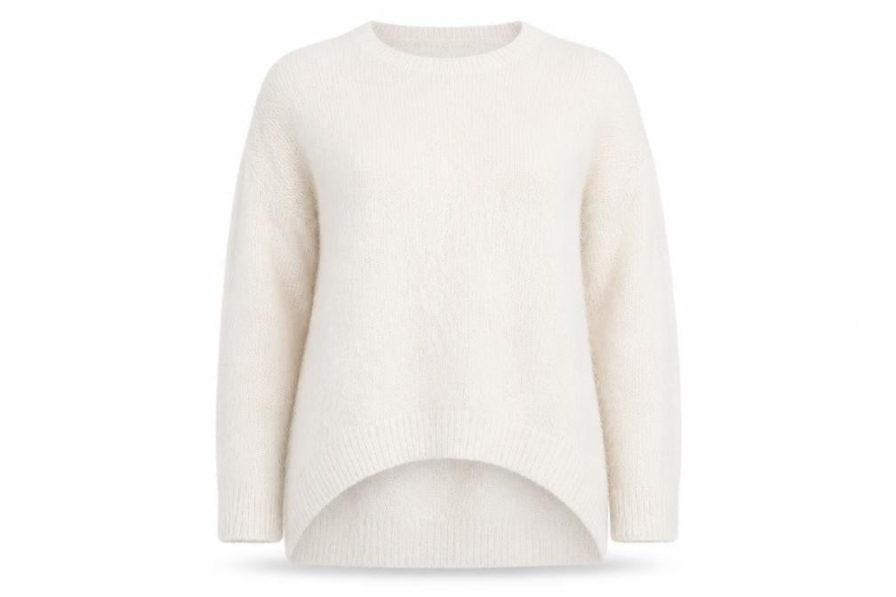 Front view of New Look women’s beige jumper, size UK 14