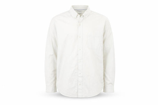 Front view of Next men’s beige button-up, size XL