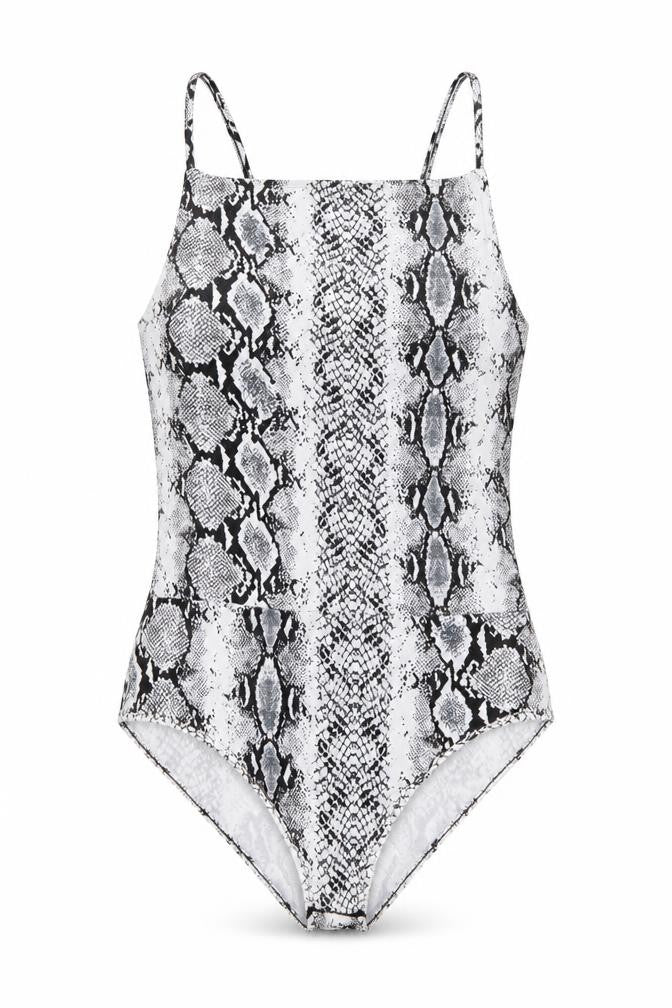 New Look Womens White Animal Print  Catsuit One-Piece Size 12