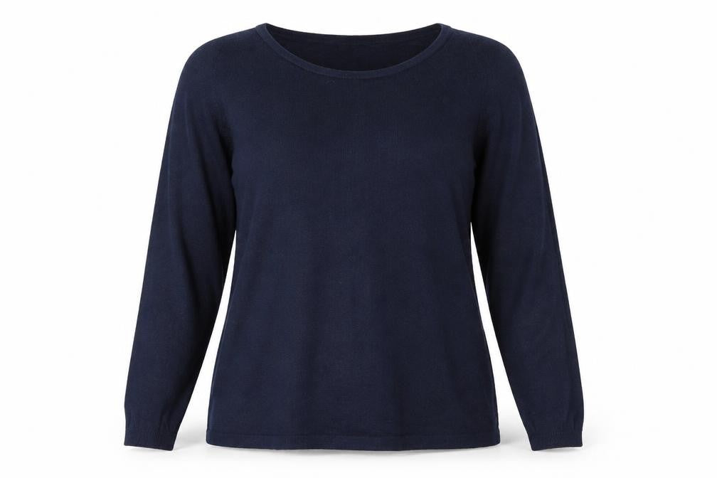 Front view of George women’s blue jumper, size UK 14