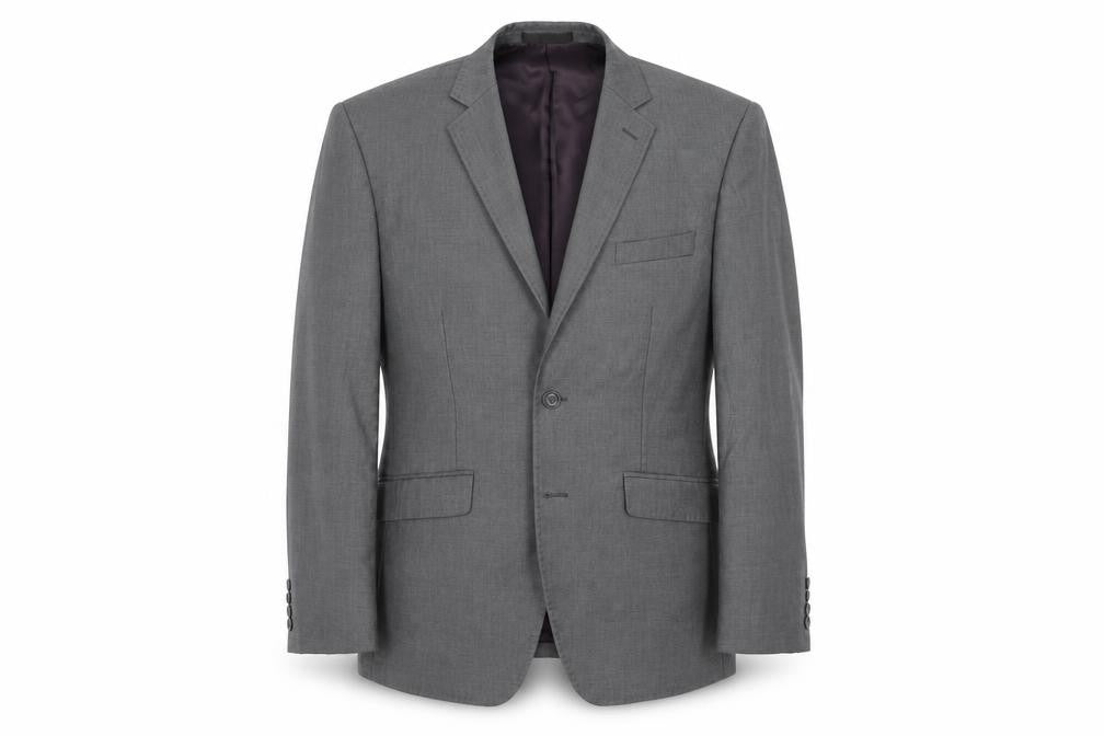 Front view of Frank Tailor men’s grey jacket suit jacket, size 42