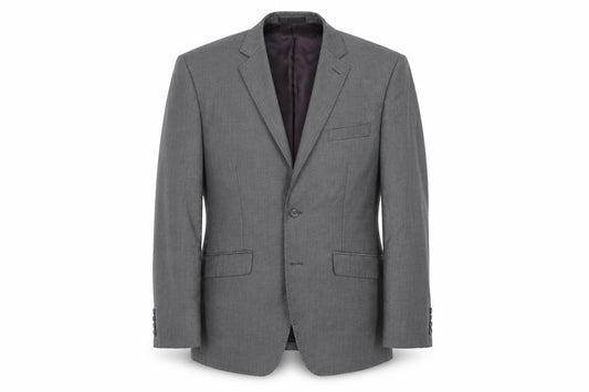 Front view of Frank Tailor men’s grey jacket suit jacket, size 42