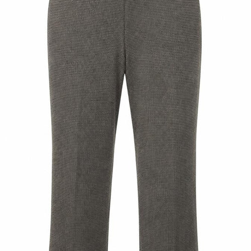 Bonmarché Womens Grey Check  Cropped Trousers Size 10 L22 in