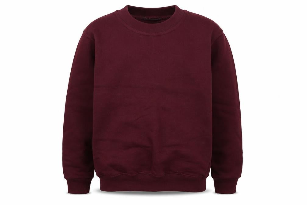 Front view of Blue Max boys’ brown pullover sweatshirt, size 7-8, years